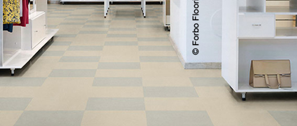Rang Fußbodentechnik - Linoleum - Ladengeschäft - Marmoleum Modular Shad
